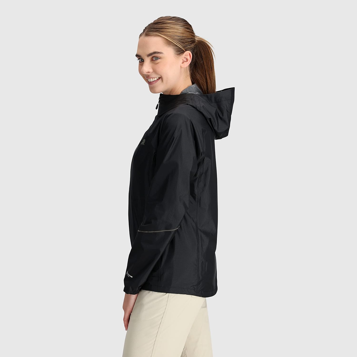 Outdoor Research Women's Helium Rain Jacket, Black, XS