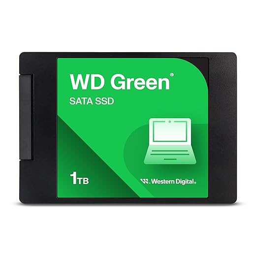 Western Digital 1TB WD Green Internal SSD Solid State Drive - SATA III 6 Gb/s, 2.5/7mm, Up to 545 MB/s - WDS100T3G0A