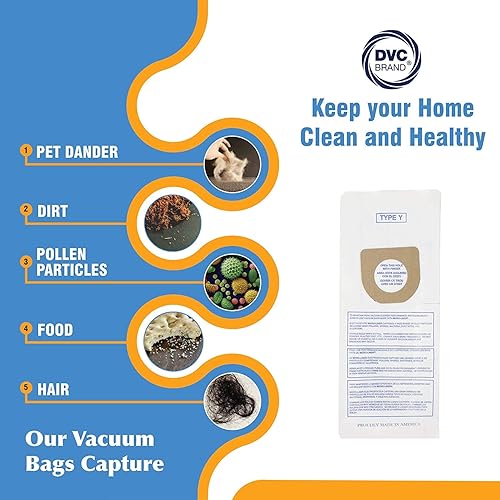 Miniatura 3 de DVC Bolsas de papel microforradas de repuesto para modelos Hoover Style Y Windtunnel y Tempo vertical  Filtro de 2 capas que elimina el 99.7% de