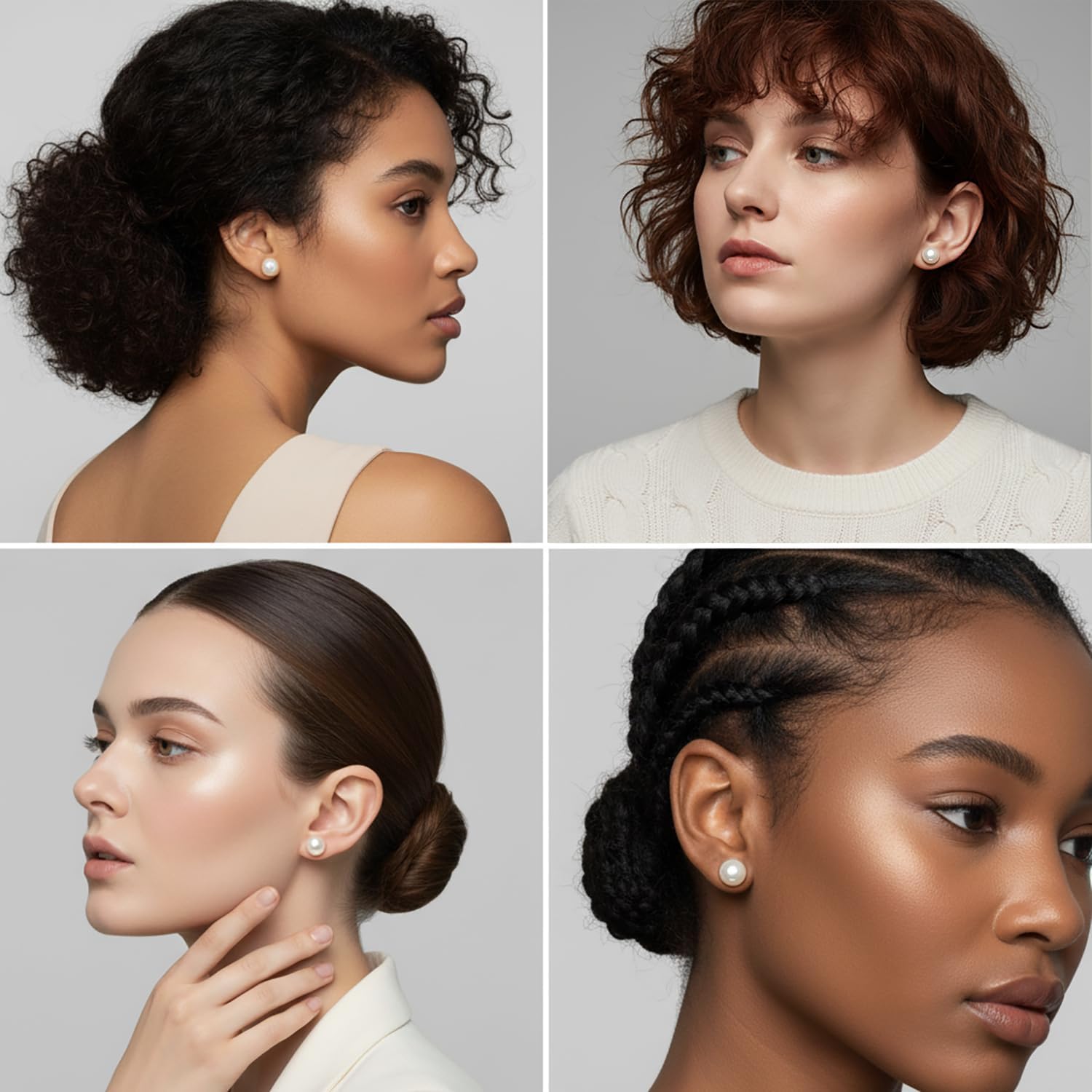 VIKI LYNN Pearl Stud Earrings for Women 925 Sterling Silver Freshwater Cultured 3A Pearl Stud Earrings Women's Jewelry Earrings Mother's Day Wedding Valentines Day Gifts for Women, Brides, Mom, Her - Image 8