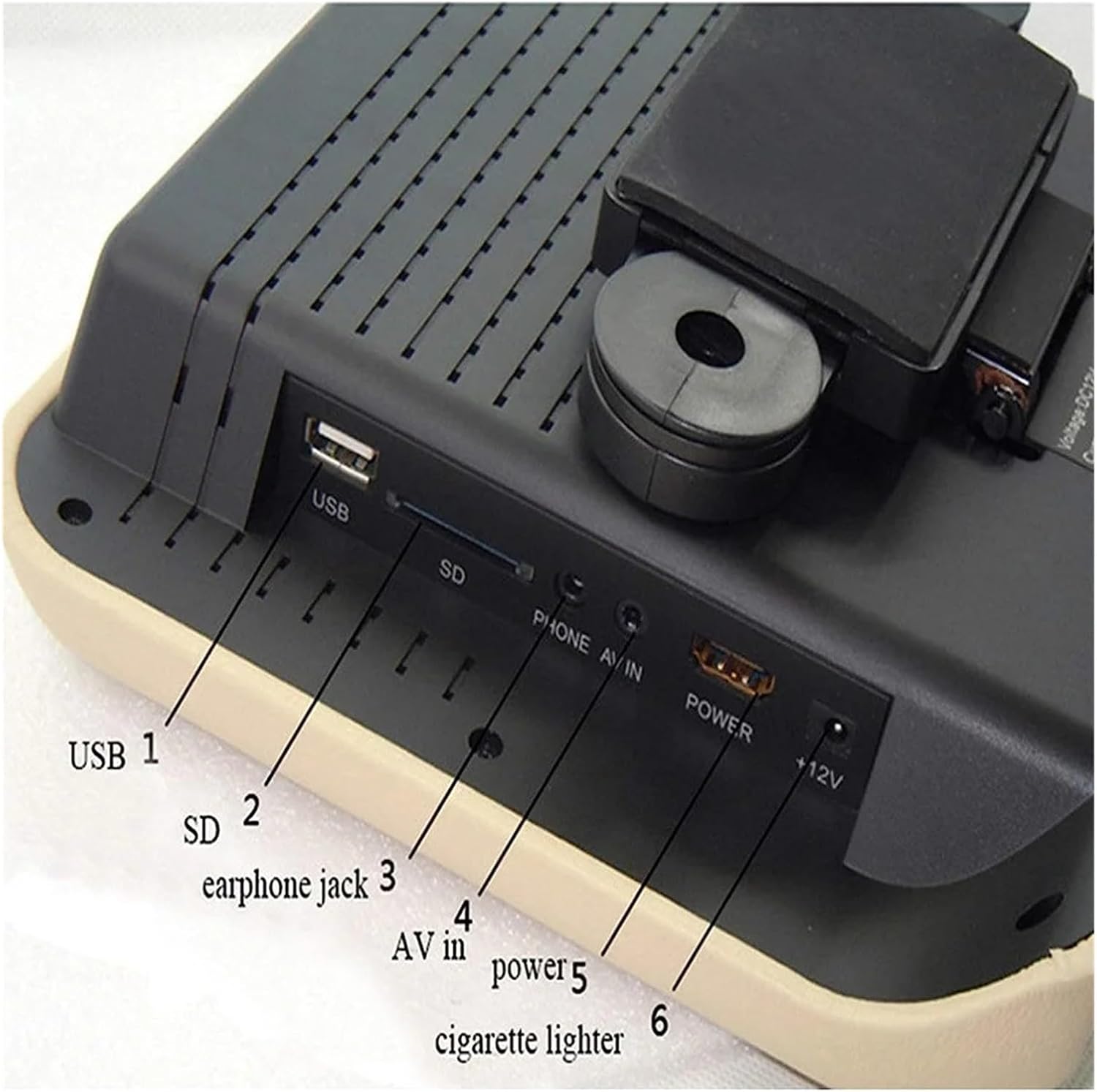 9 Inch Car Seat Back Headrest LCD Display Mp3/mp4 Multimedias Player Gaming FM Transmitter Remote Control DVD Player Monitor (Black) (Folding Rocker Arm)