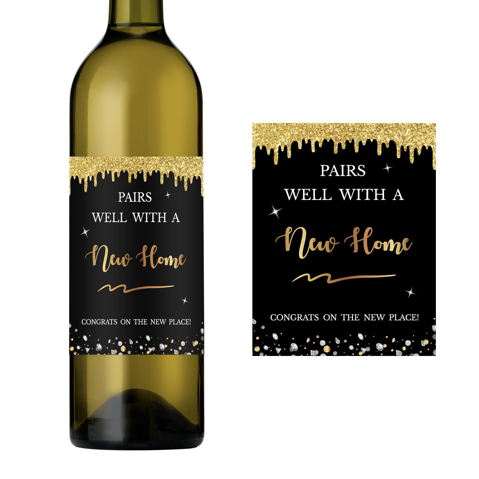 Etiquetas para botellas de vino WOWOPA, el regalo de inauguración perfecto para nuevos propietarios