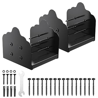 8x8 Post Base, 2Pcs Stainless Steel Adjustable Post Anchor Bracket