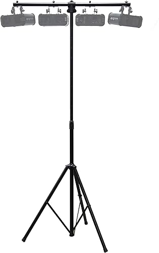 Harmony Audio HA-TBARA Pro Audio DJ Trípode de iluminación y soporte de luz en T con cojín de freno de aire