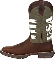 Vista 5 de Durango Botas occidentales con estampado verde militar, Marrón y verde militar.