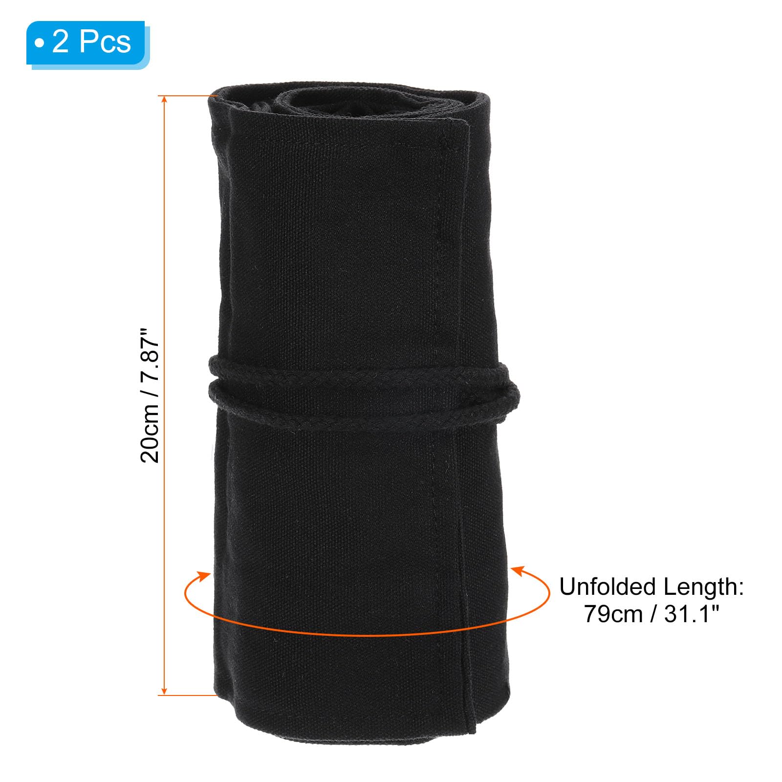 PATIKIL Handmade 72 Slots Roll Up Pencil Case - Image 2