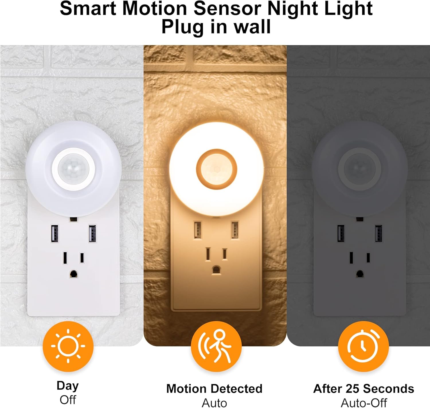 Night Light Plug in, Motion Sensor Night Lights Plug in Wall. 200LM Ultra Bright Soft Warm White nightlights, Smart Movement Sensor, Energy Efficient(Warm White 2Pack) 5 71zZR5fotPL. AC SL1500