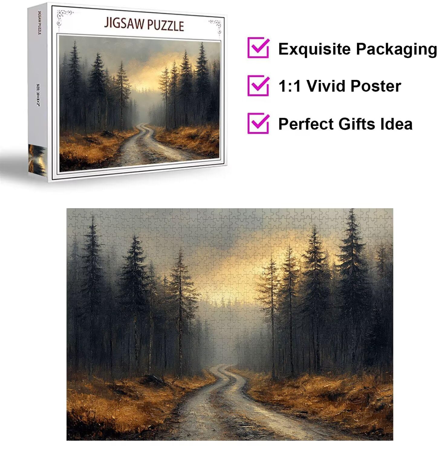 1500 sztuk puzzli dla dorosłych las wymagające gry logiczne, n-720