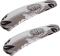 Vista 30 de FORCHEER Funda para Silla de Oficina Repelente al Agua de Jacquard con Respaldo Giratoria Extraíble Elástica Universal para Silla de Computadora