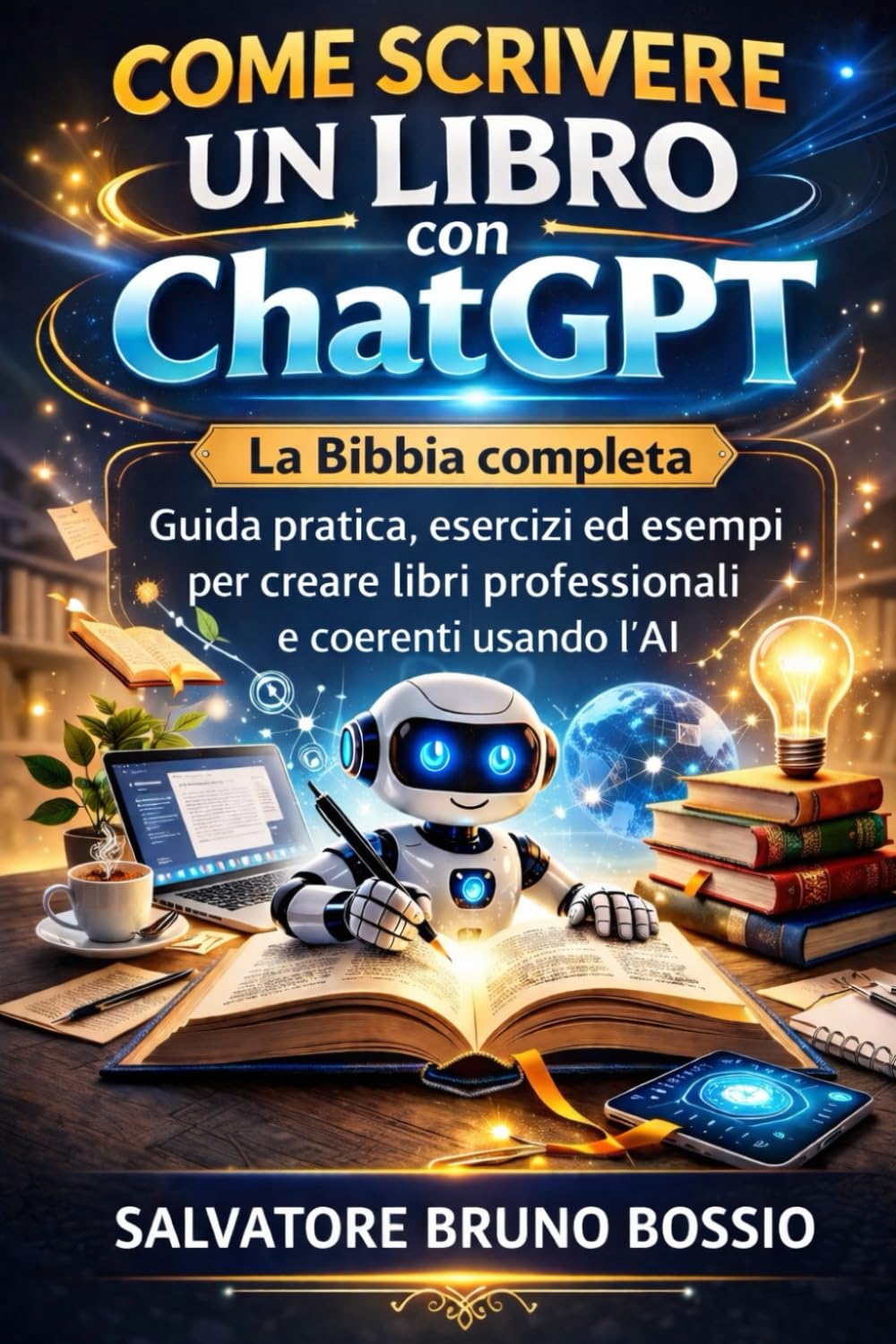 COME SCRIVERE UN LIBRO con ChatGPT: La Bibbia completa – Guida pratica, esercizi ed esempi per creare libri professionali e coerenti usando l’AI