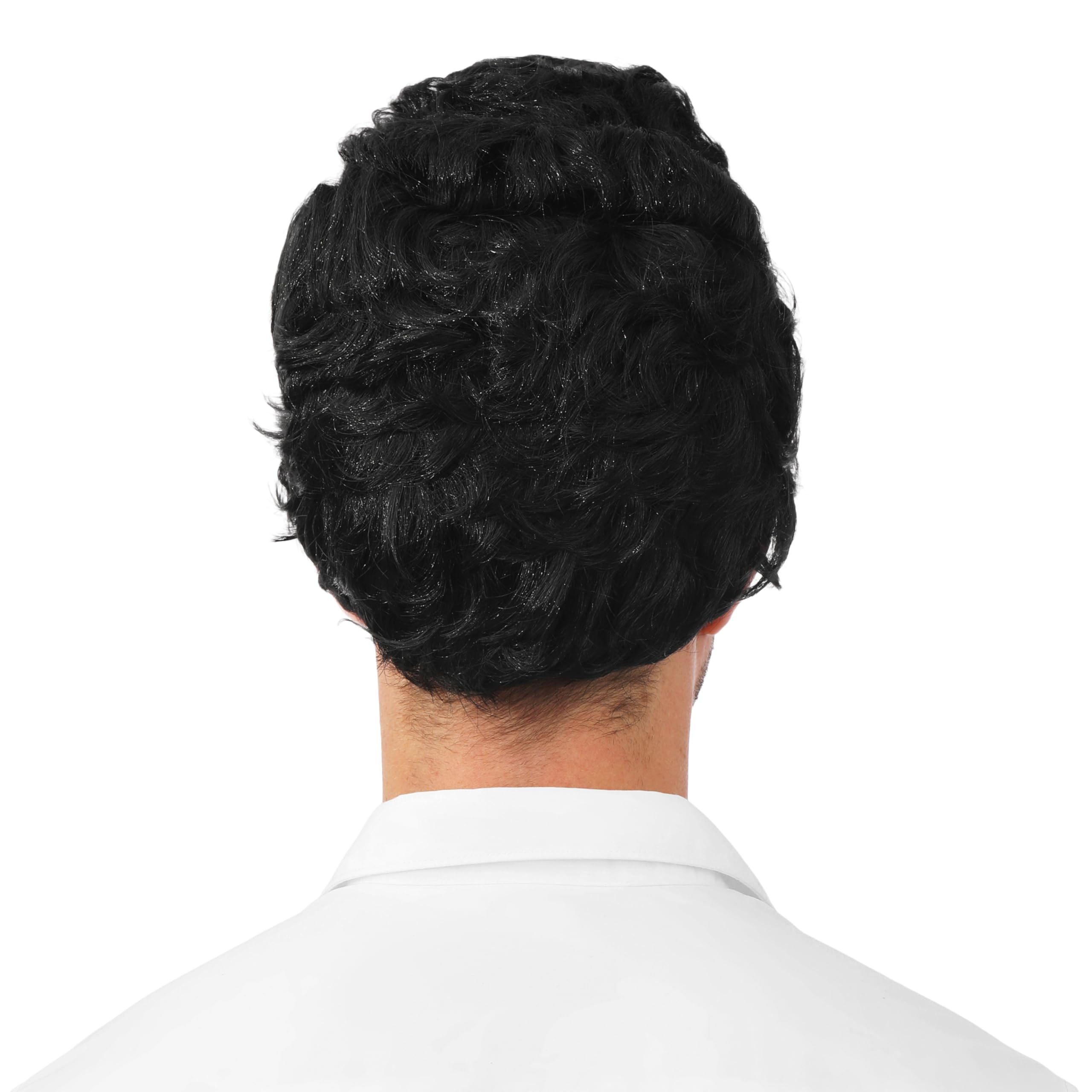 P'TIT CLOWN - Perruque Déguisement Homme - Look Rock'n'Roll, Star - Idéale pour une Soirée Déguisée, Carnavals, Célébrations - Cheveux en Polyester