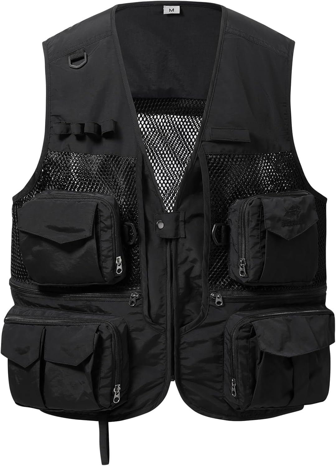 BASSDASH Men's Women's Utility Fishing Cargo Vest Outdoor Safari Photography Work Vest with Multi Pockets Mesh Back FV14