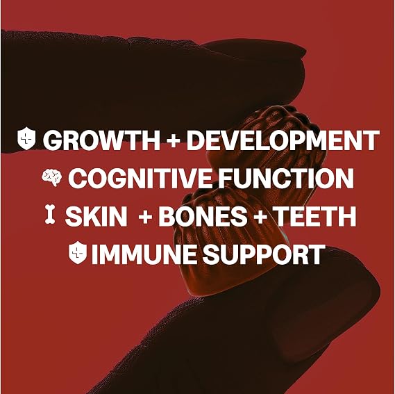 Tonic Health Kids Multivitamin Gummies - 14 in 1 (120 Count) | Two tasty gummies a day with14 vitamins and minerals. Supports growth, bones and immunity. No added sugar.