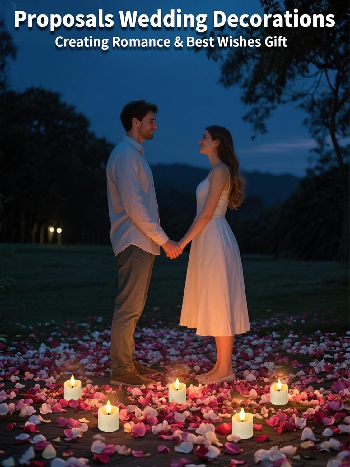 Rechargeable Tea Lights Candles,6Pcs USB Rechargeable Flickering Flameless Tealight Candles Battery Operated with Timer Remote for Home Decor, Table and Valentines Decor - Image 2