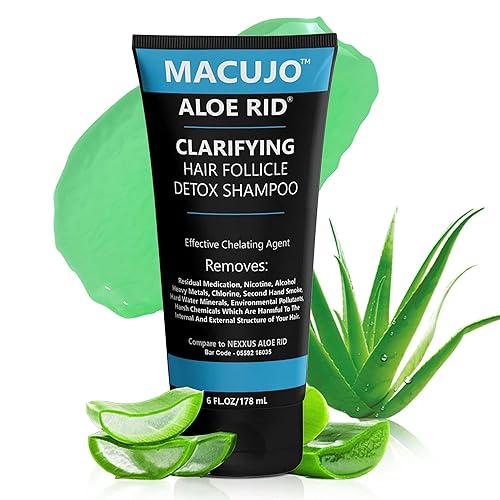 Miniatura 2 de Aloe Rid Detox Champú Método Eficaz Agente Quelante para Contaminantes, Medicamentos Residuales, Nicotina, Alcohol, Cloro, Humo de 2 Mano, Metales