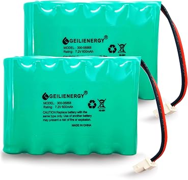 2 Pack 7.2V Battery Compatible with Honeywell Intrusion 300-06868 TSS Keypad, 8DLLKP500 8DLTSSCBASE1 8DLWLTP100 WLTP100 LKP500 Lyric Smart Peripheral Wireless Keypad TouchPad ADT