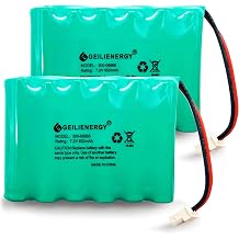 2 Pack 7.2V Battery Compatible with Honeywell Intrusion 300-06868 TSS Keypad, 8DLLKP500 8DLTSSCBASE1 8DLWLTP100 WLTP100 LKP500 Lyric Smart Peripheral Wireless Keypad TouchPad ADT