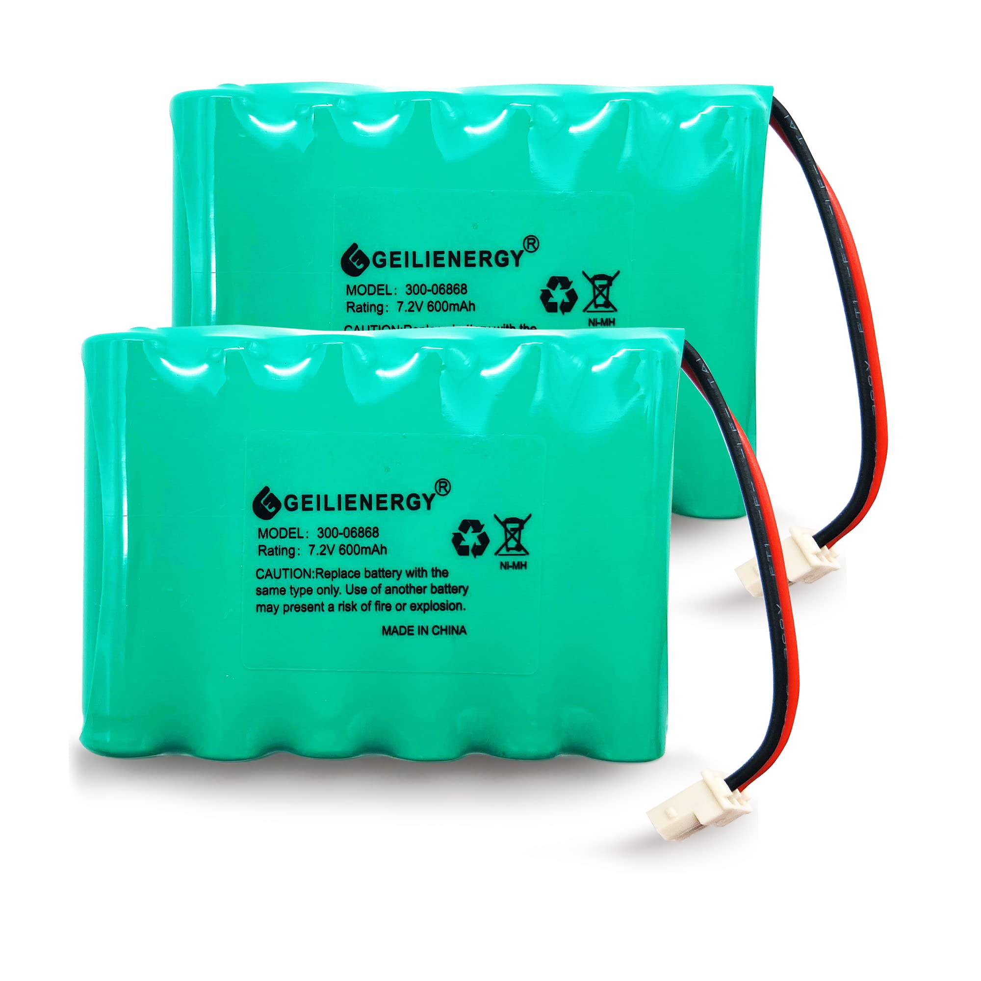GEILIENERGY (2 Pack) 7.2V Battery Compatible with Honeywell Intrusion 300-06868 TSS Keypad, 8DLLKP500 8DLTSSCBASE1 8DLWLTP100 WLTP100 LKP500 Lyric