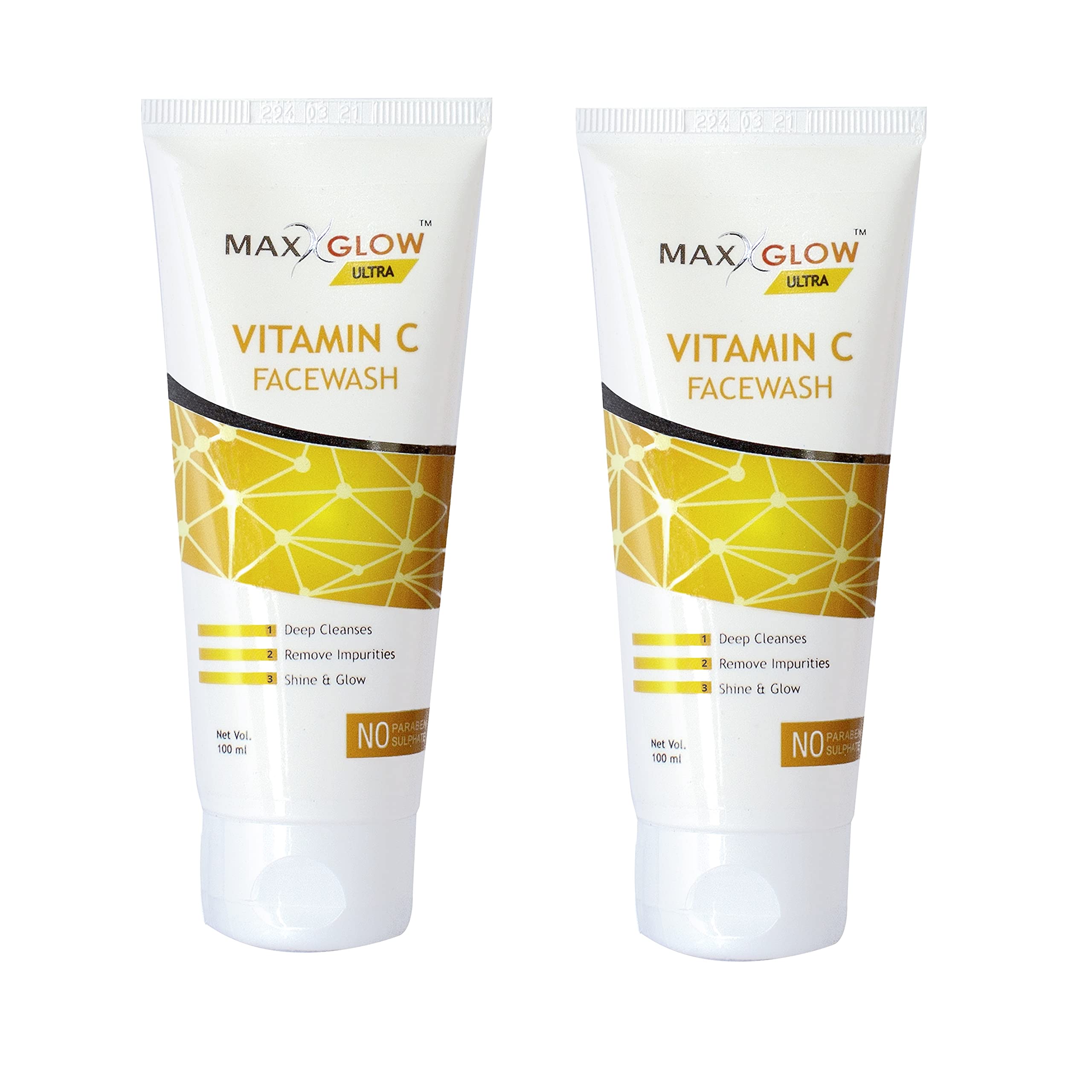 Maxxglow Ultra Vitamin C Skin Lightning Face Wash Pack of 2