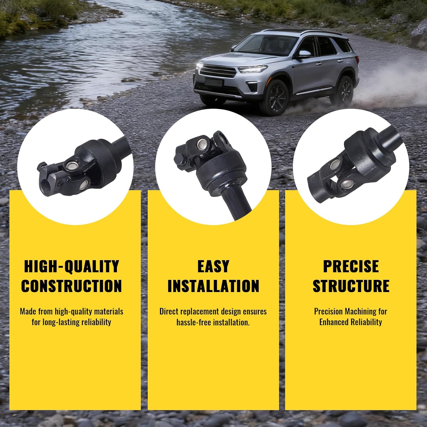 TUCAREST 425-608 Lower Steering Shaft Column w/U-Joint Compatible with 2007-2012 Ni-ssan Altima,Replace # 48080JA02C 48080JA02B