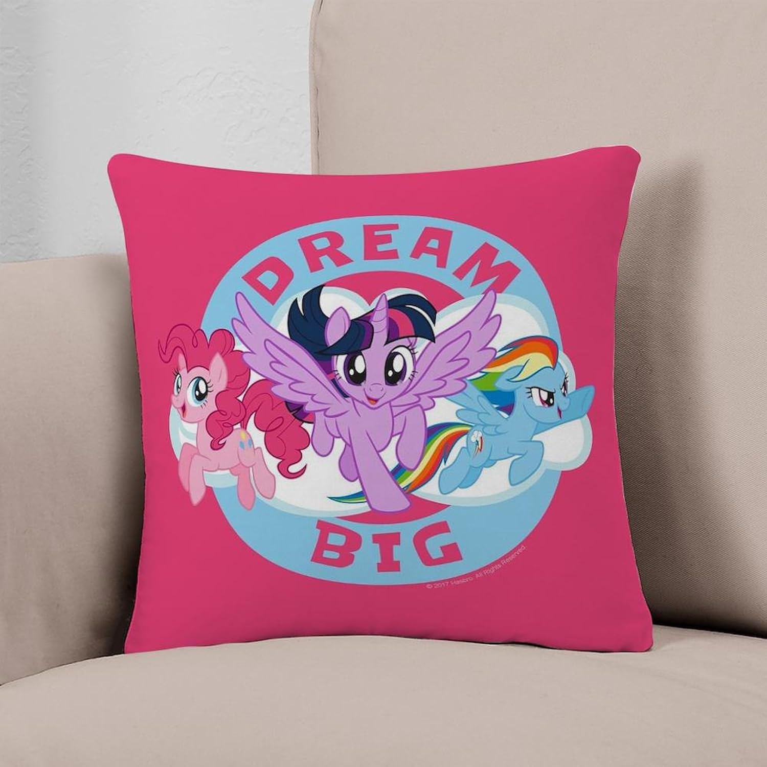 CafePress My Little Pony Dream Big Everyday Pillow Square Pillow, Decorative Accent Pillow Woven