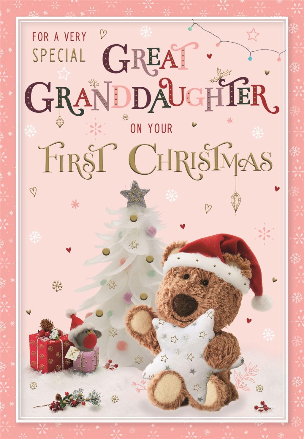 ICG Special Great Granddaughter's First Christmas Card - Barley Bear ...
