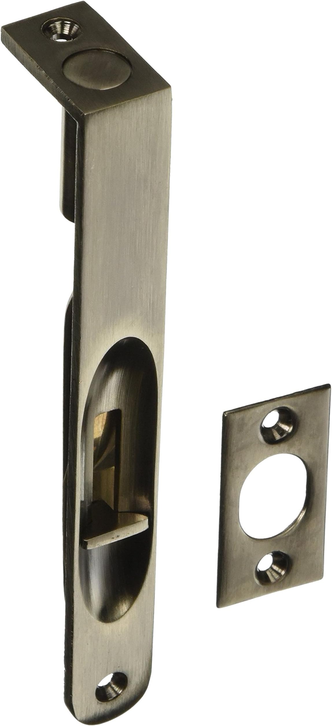 Deltana 6FBR15A HD Round Solid Brass 6-Inch Flush Bolt