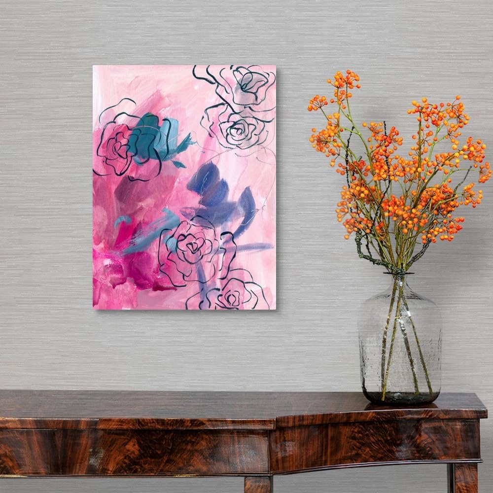 CANVAS ON DEMAND Inner Music I Canvas Wall Art Print by Melissa Wang, Contemporary, Abstract, Home Decor, Modern Abstract, Artwork,12" x16in