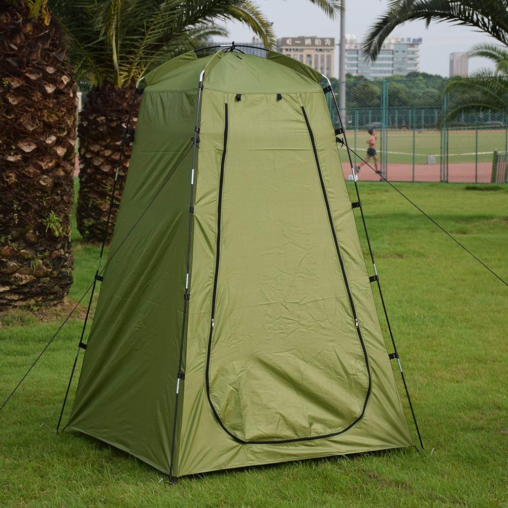 Toilettenzelt Pop Up Duschzelt for Campingzelt Dusche Sichtschutzzelt for Umkleiden Umkleidekabine Strand Angeln Wandern Tragbares Außentoilettenzelt 120 * 120 * 180 cm