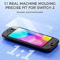 Vista 4 de IINE Protector de pantalla de vidrio templado para Switch 2 – 4 opciones disponibles, fácil instalación, antiarañazos, resistente a las huellas