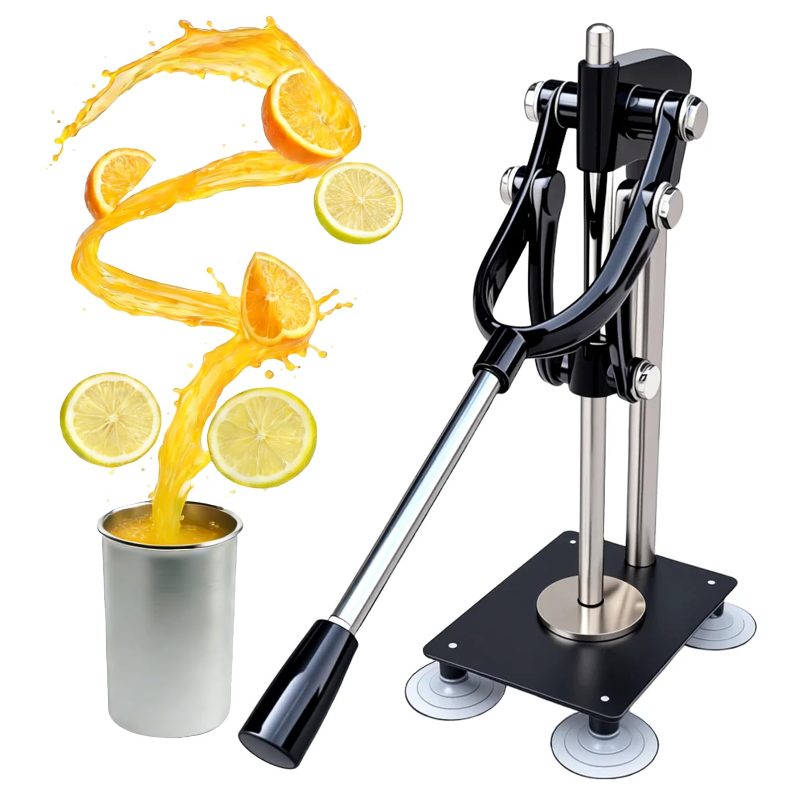 Photo 1 of Zoncher Heavy Duty Hand Juicer, Lemon Press & Citrus Press - Metal Juicer Hand Press with 520ml Cup, Manual Orange Juice Squeezer for Lemon, Lime, Orange