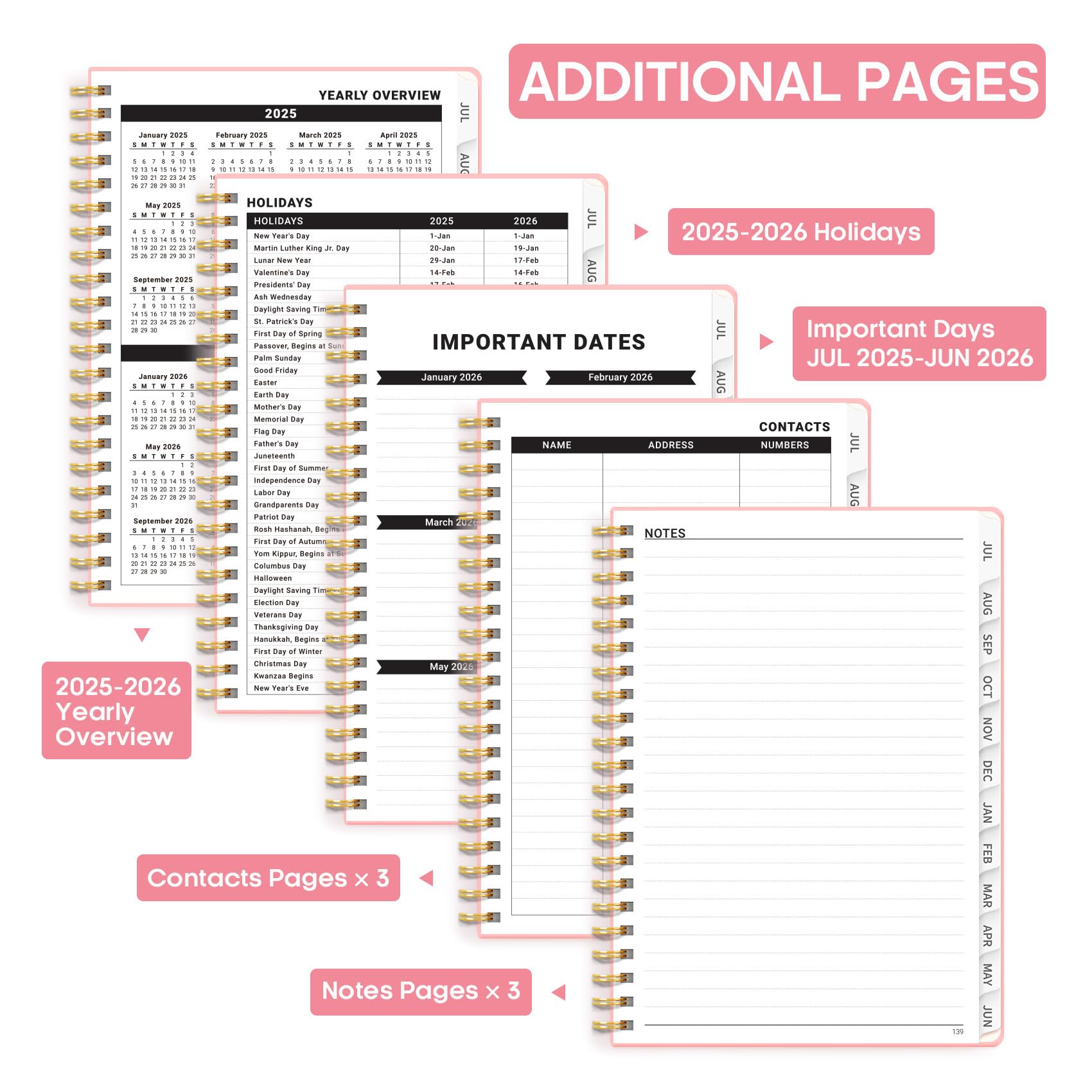 Amazon.com : Academic Planner 2025-2026, Weekly and Monthly