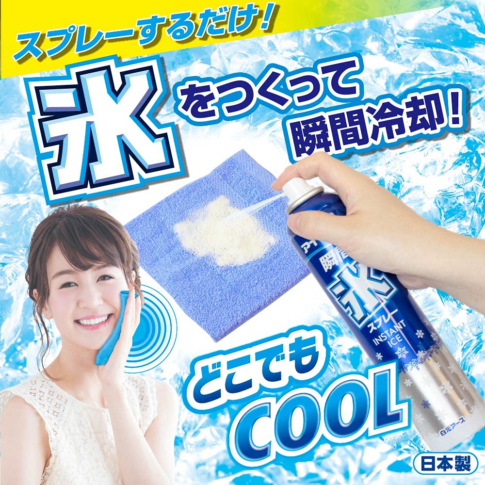 Amazon.co.jp: 白元アース アイスノン 瞬間氷スプレー 57mL