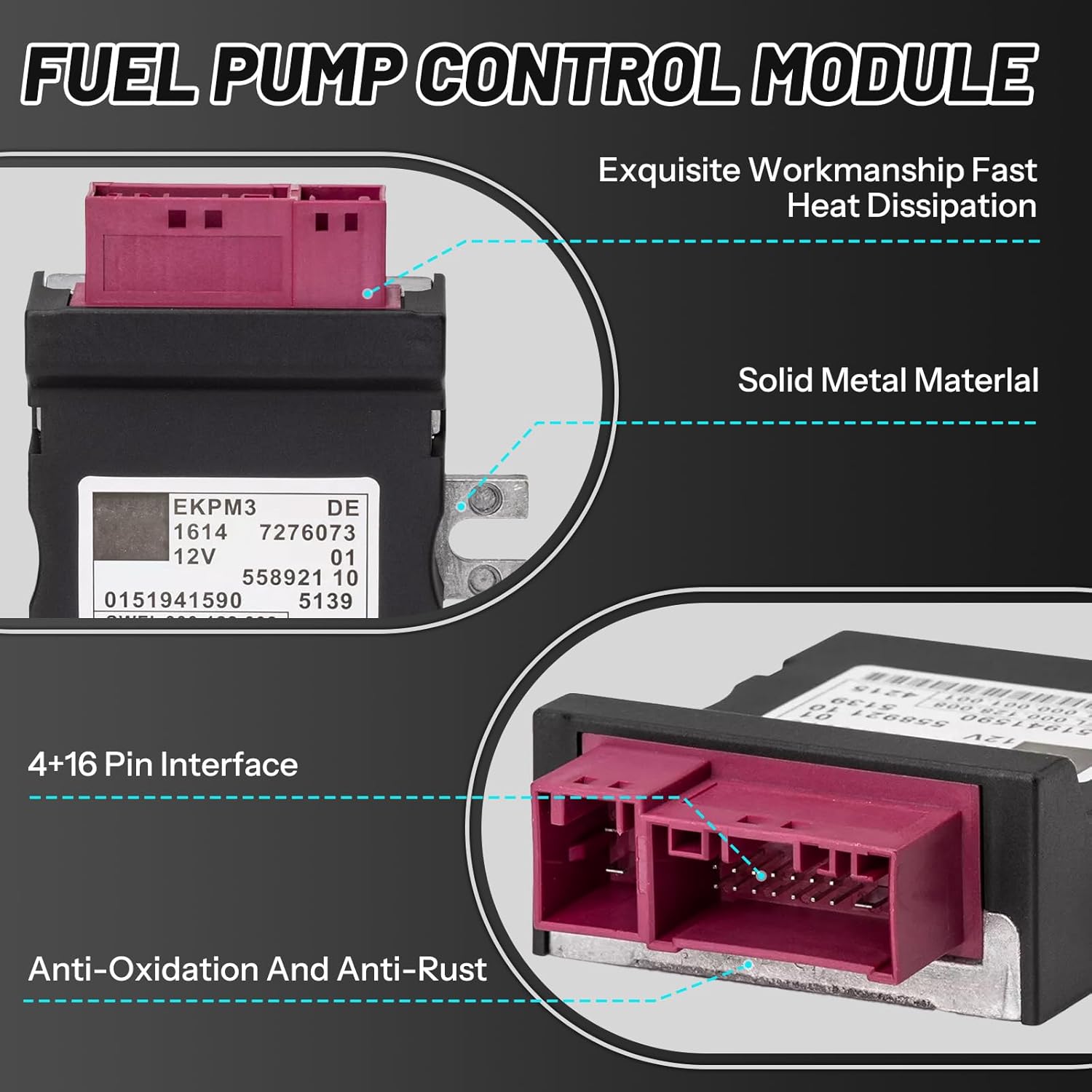 Fuel Pump Module Computer Unit Electric Fuel Pumps 16147276073 for BMW 320i 328i 335i 428i X3 X4 X5 X6 Z4 M2 Replacement 16147268462 16147264011 16147240389