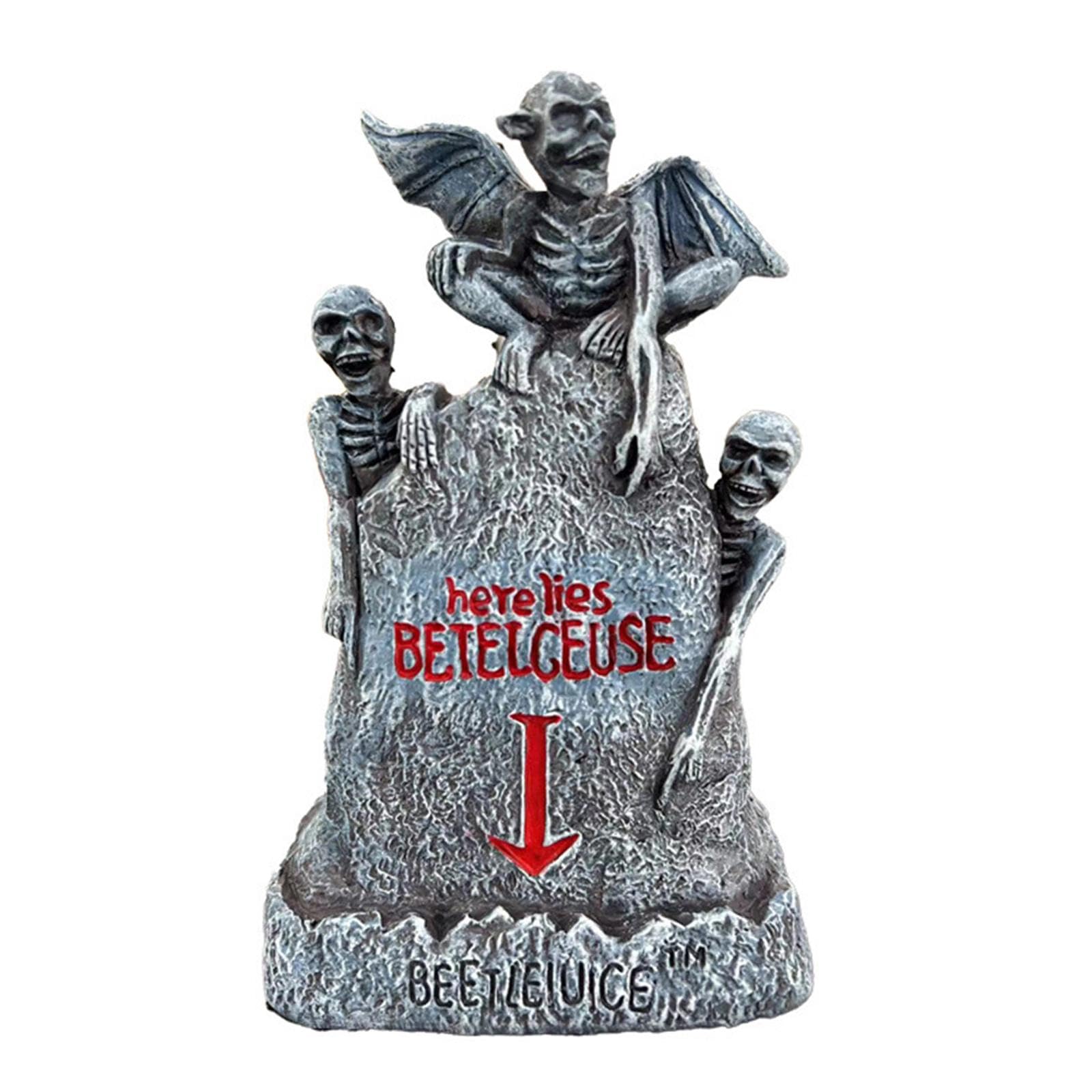 Ornement de Pierre Tombale d'Halloween Lumineux Anti Pluie Squelette Effrayant