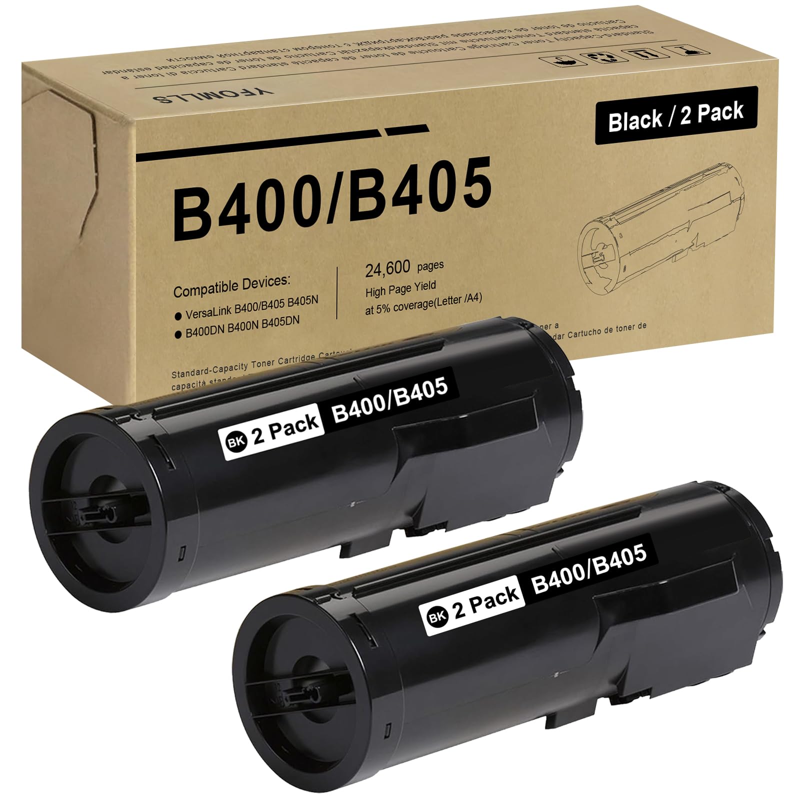VersaLink B400 Toner B405 106R03584 24,600 Pages Extra High Capacity Black Toner Cartridge Compatible for Xerox VersaLink B405 Toner B400 B400N B400DN