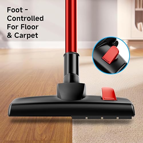 Miniatura 3 de Corded Stick Vacuum Cleaner, 25Kpa Powerful Stick Vacuum, 2 in 1 Vacuum Cleaners,1.2 L Dust Cup, Corded Handheld Vacuum Pet for Hair, Short-Pile