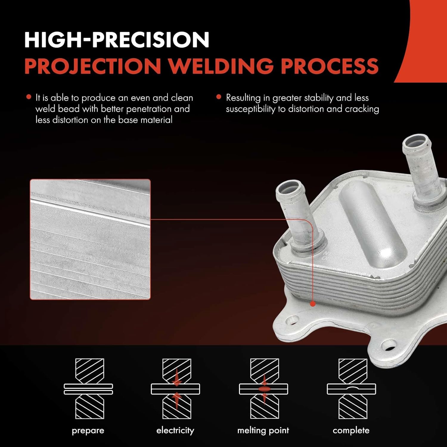 A-Premium Engine Oil Cooler Compatible with Nissan Rogue 2016 2017 2018 2019 2020, 2.5L