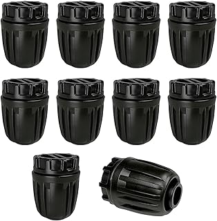 1/2 Inch Drip Irrigation Fittings End Caps, 10 Pack End Plugs for (1/2