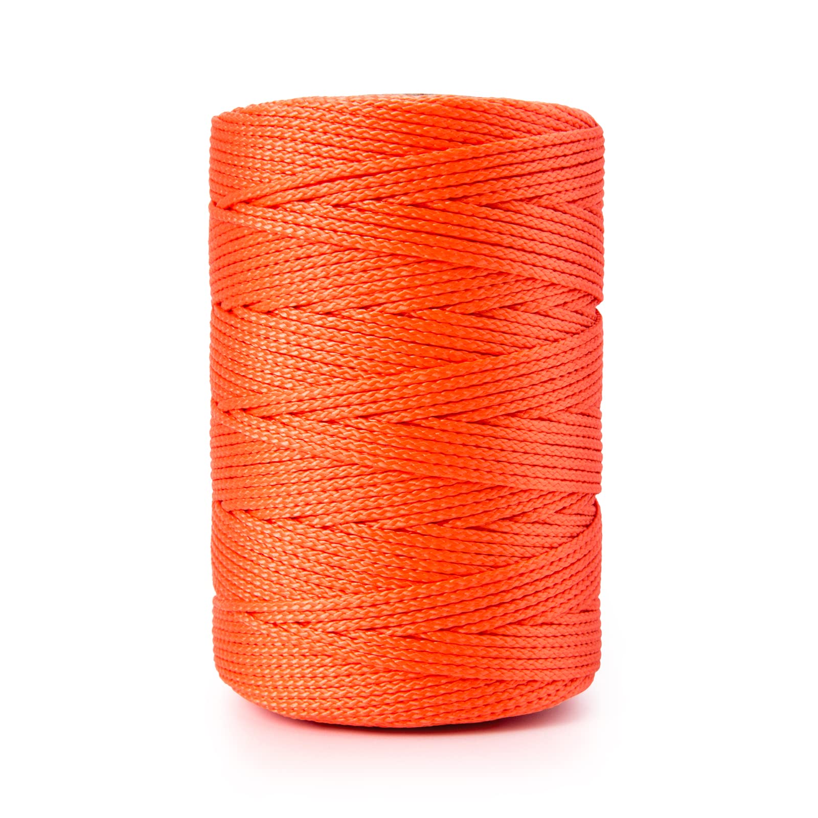 HONGDA 500ft #18 Braided Nylon Mason Line - Fluorescent Yellow, High Visibility, 168 Lb Strength - View #2