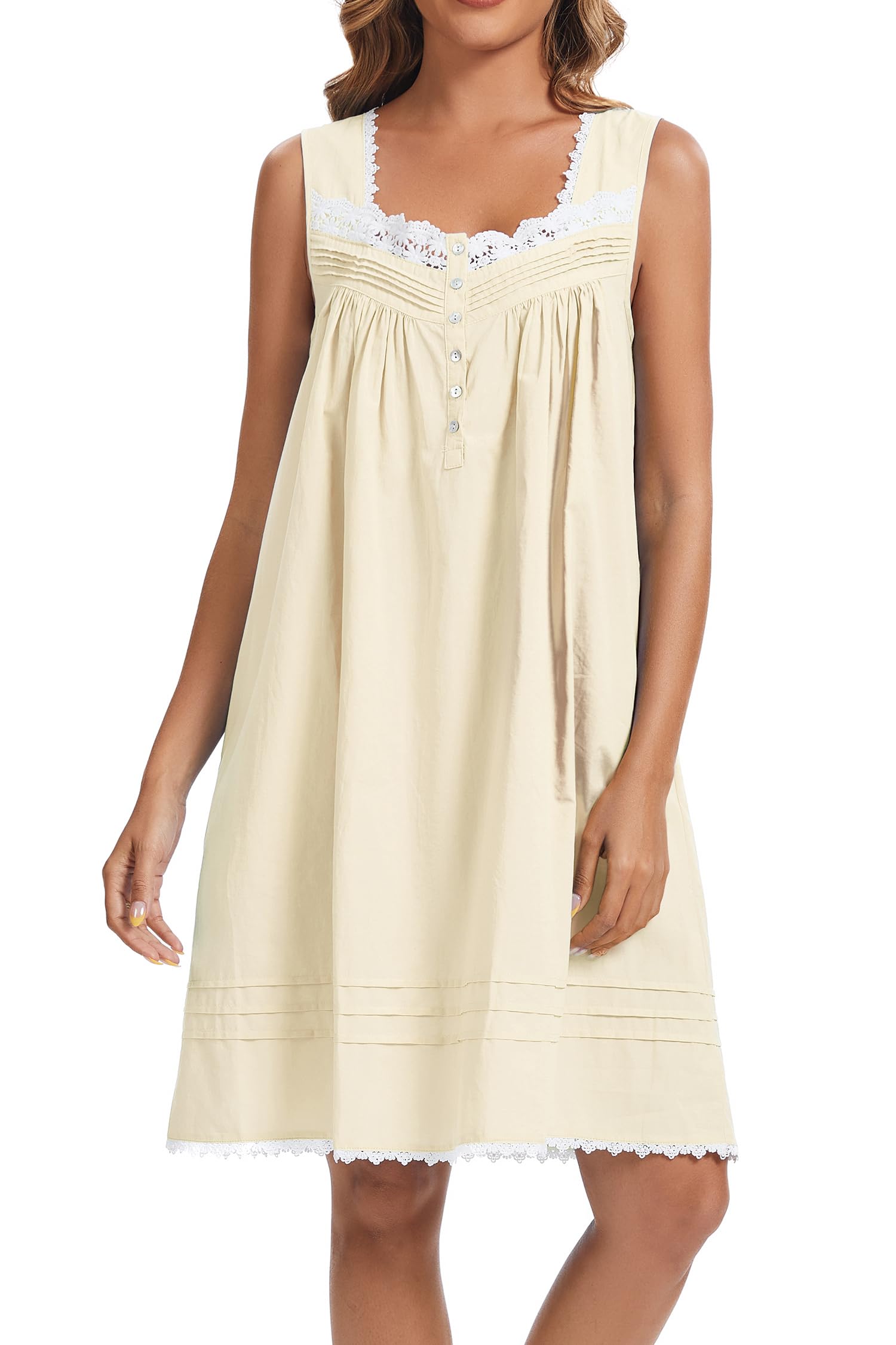 AVIIER 100% Cotton Nightgown