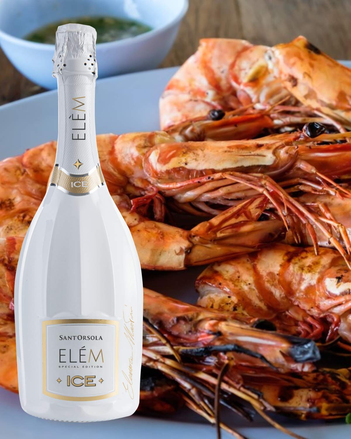 ELÃˆM ICE Demi-Sec Schaumwein Italien Wein Champagner (1 x 0.75l) (Packung mit 3)