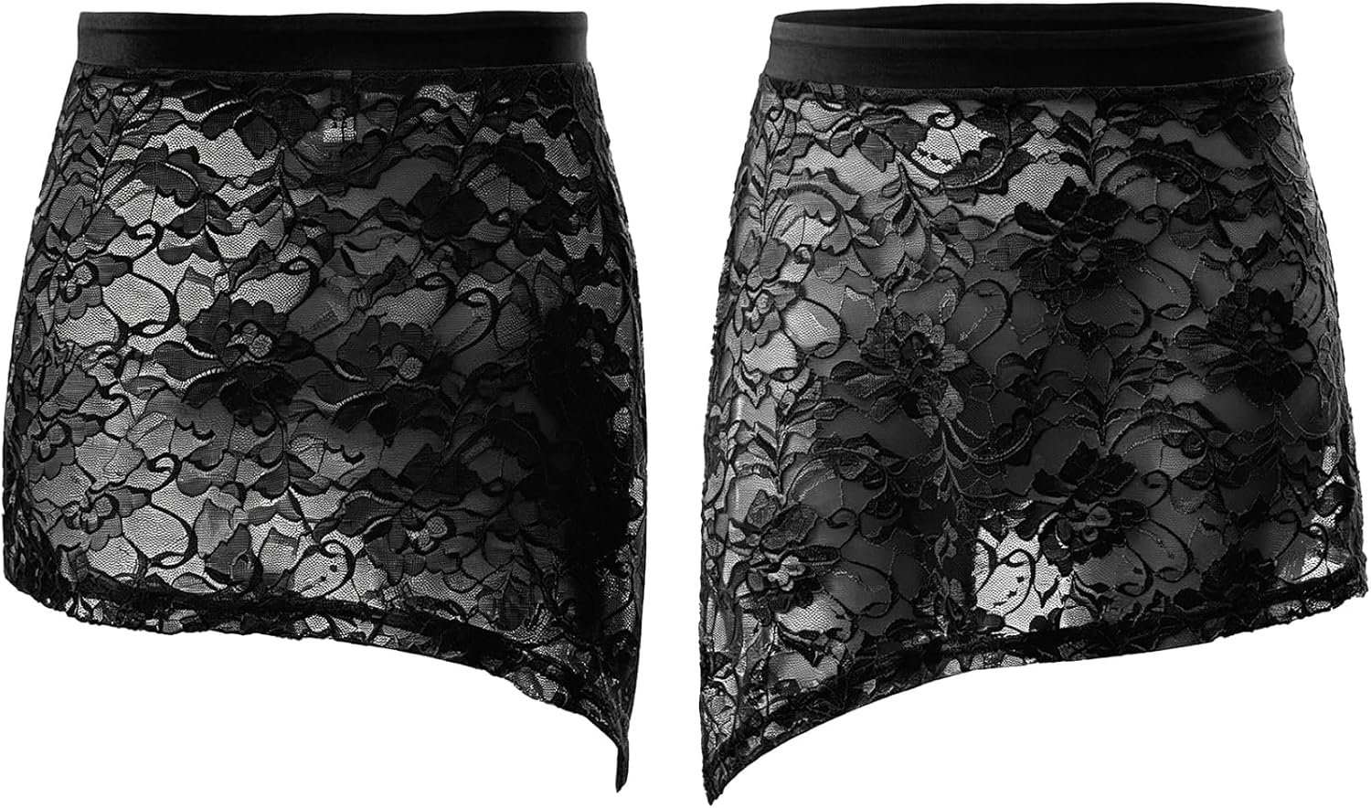 JEYPINMI Lace Ballet Skirt for Girls Ballroom Wrap Skirt Gymnastics Belly Dance Outfits Dancewear Latin Dance Costume