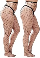 Vista 5 de Medias de red para mujer, color negro