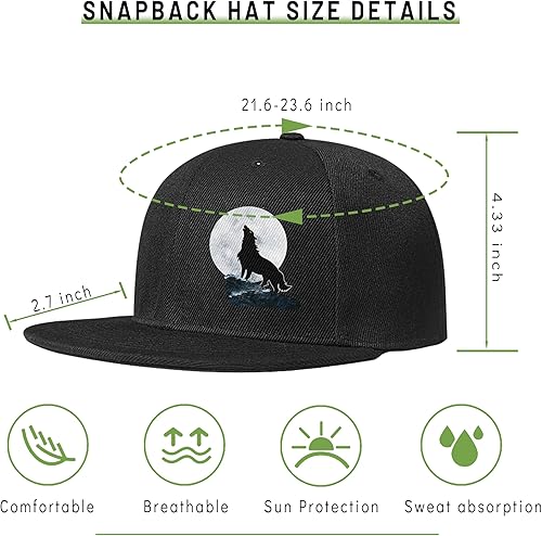 Miniatura 2 de Tijeyi Flat Bill Sombreros para hombres Snapback Skull Sombreros Negro Sombrero para Adolescentes Niños Gorras de Skateboard Sombreros Gorra de