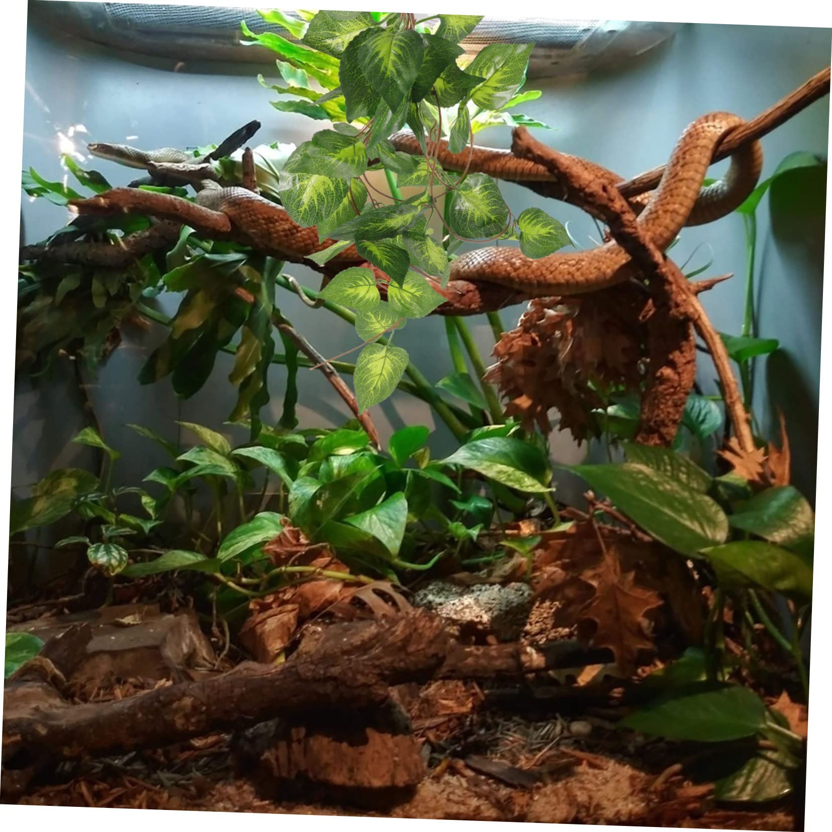 Sosoport 3piezas Artificial De Terrario para Reptiles Decoración Lifelike Simulada para y Terrarios Accesorio para Hábitats De Serpientes y Reptiles Instalación y