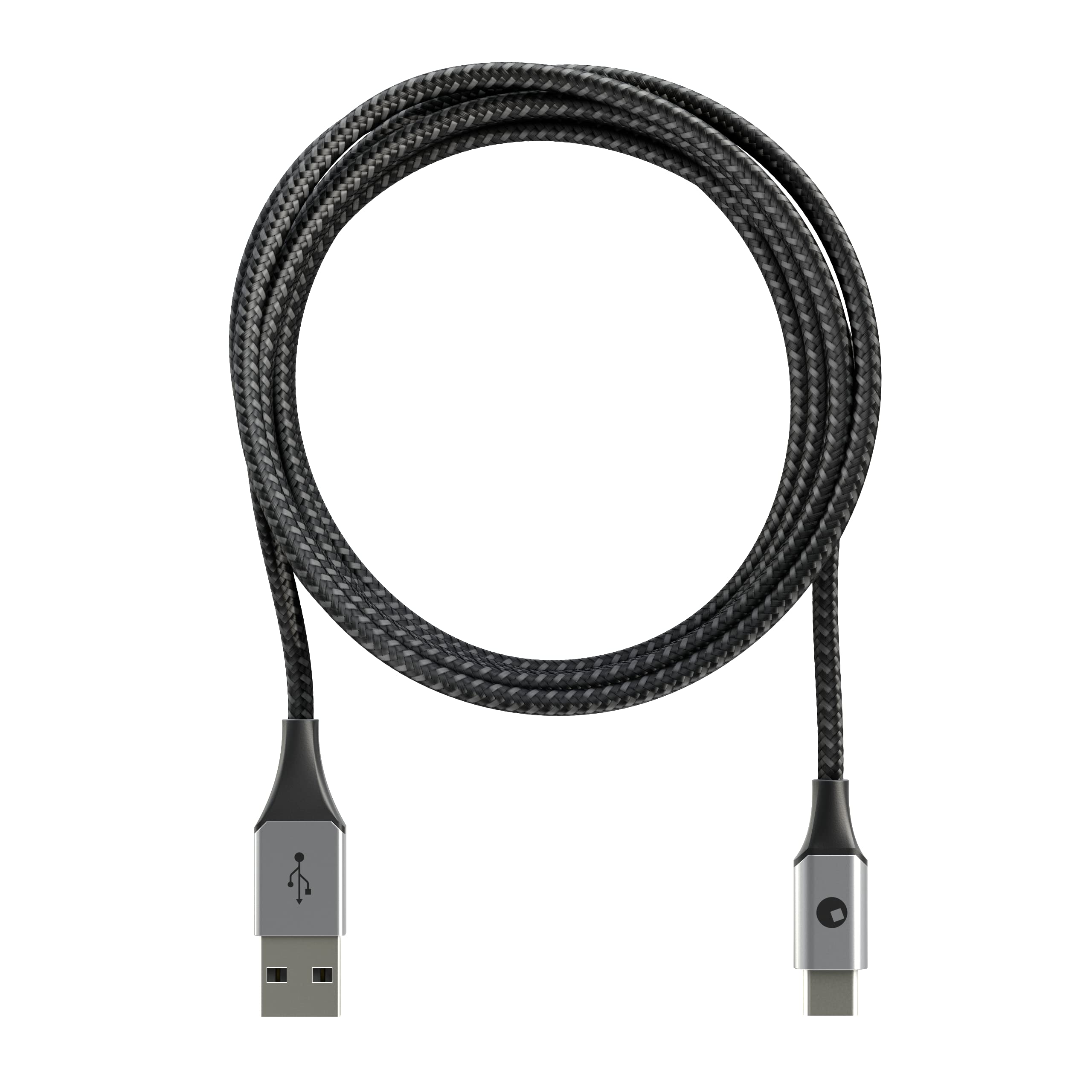 Rolling Square charging cable USB A to USB C 18W - 2 meters (black)