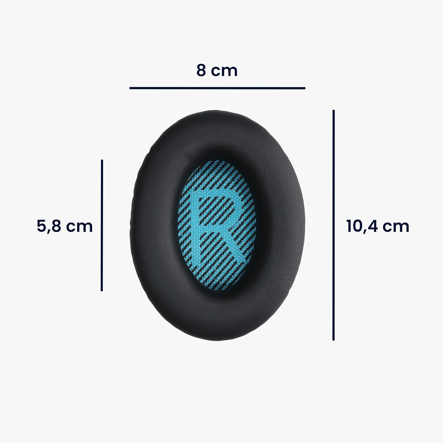 kwmobile Ear Pads Compatible with Bose Soundlink Around-Ear Wireless II Earpads - 2X Replacement for Headphones - Black