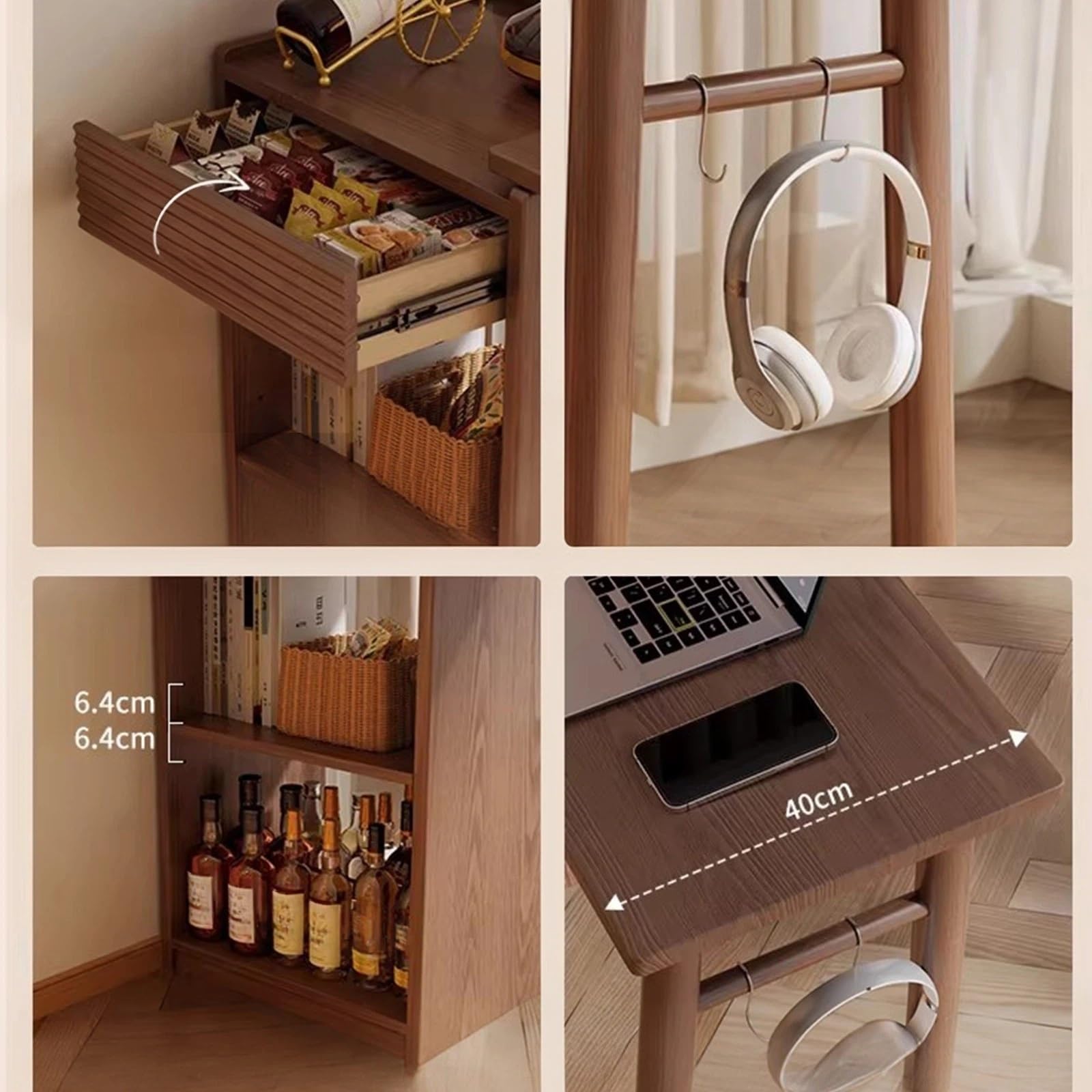 Zf9tBw5sH Unità cucina ad isola Tavolo da bar ad isola con cassetto e ripiani. Consolle multifunzionale
