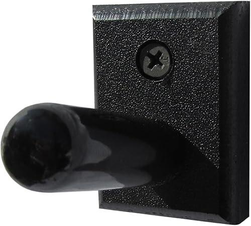 Miniatura 2 de Soporte de pared horizontal estándar para pistola de tirorifle de 3 pulgadas, negro (fabricado en los Estados Unidos)